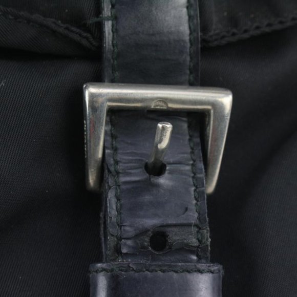 Prada Black Nylon Tessuto Twin Pocket Backpack - Picture 9 of 11